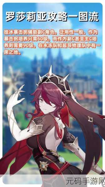 原神罗莎莉亚圣遗物精选指南,打造极致战斗体验