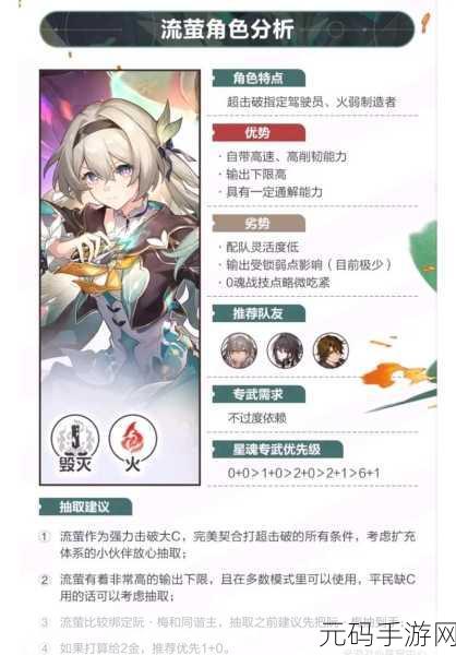 崩坏星穹铁道流萤阵容搭配深度解析