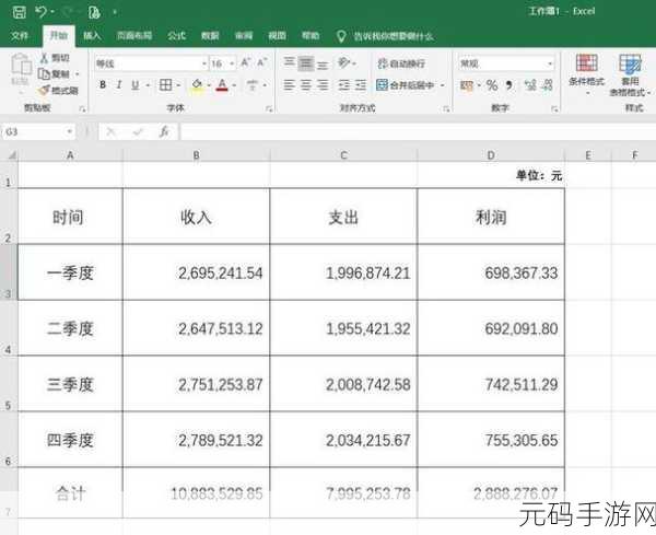 Excel 巧设格式代码 轻松为数据添加元单位