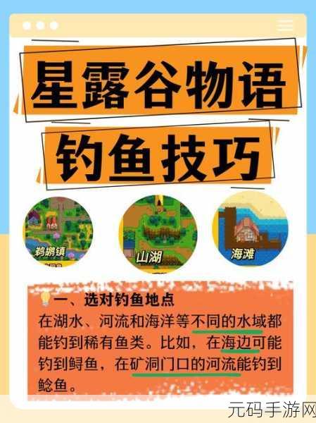 星露谷物语钓鱼全攻略,助你成为钓鱼大师