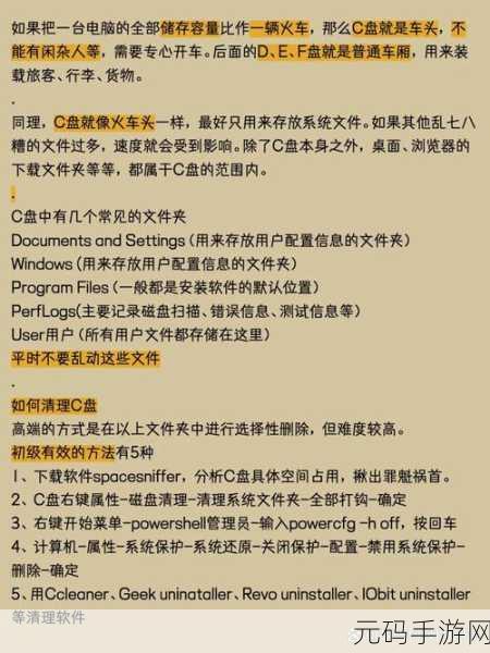 Win7 重装系统后,C 盘多余文件清理秘籍