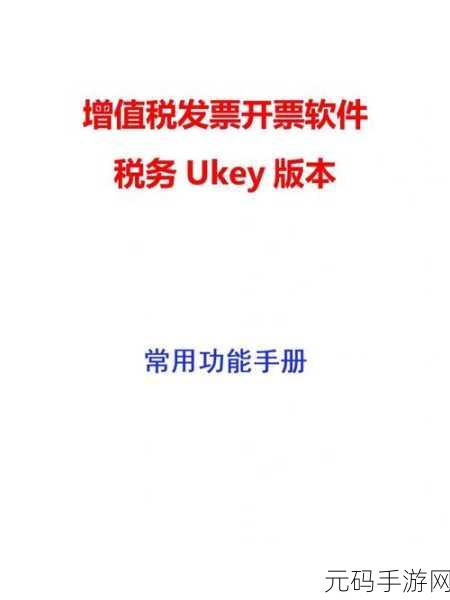 轻松掌握,税务 UKey 升级最新版本与增值税发票开票软件税务更新秘籍