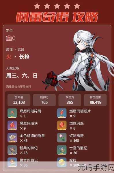 原神新角色仆人阿蕾奇诺全方位培养攻略