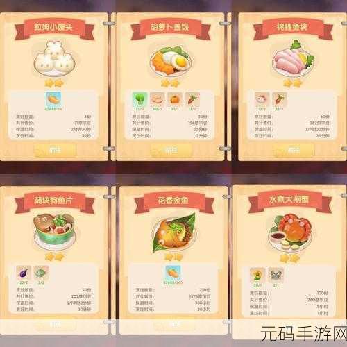 摩尔庄园手游,解锁胡萝卜盖饭食谱,尽享美味佳肴