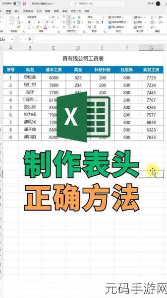 Excel 神技,无需合并单元格的表头居中秘籍