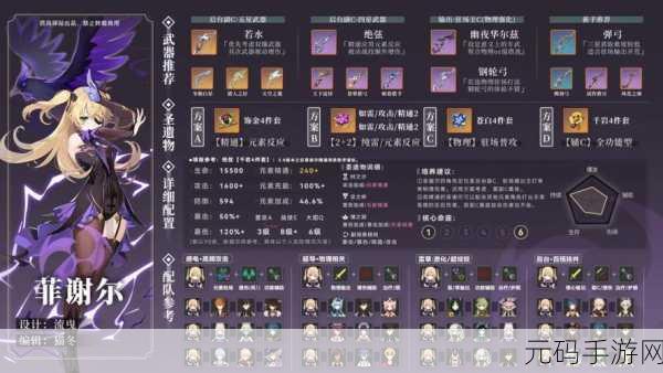 原神皇女菲谢尔武器圣遗物推荐搭配深度解析