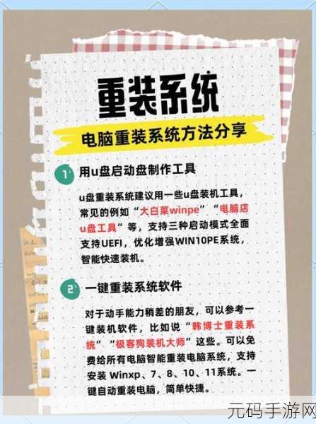 轻松搞定台式电脑重装系统秘籍