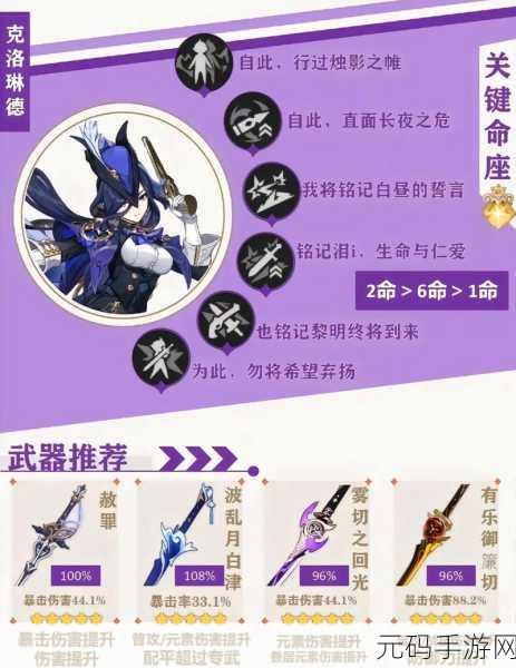 原神凝光武器圣遗物搭配全攻略
