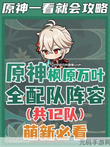 原神枫原万叶圣遗物搭配深度解析,助力玩家战力飙升