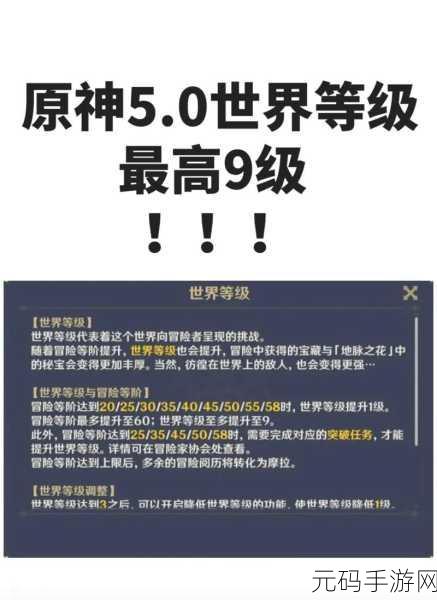 原神世界等级9全面解析,挑战与机遇并存