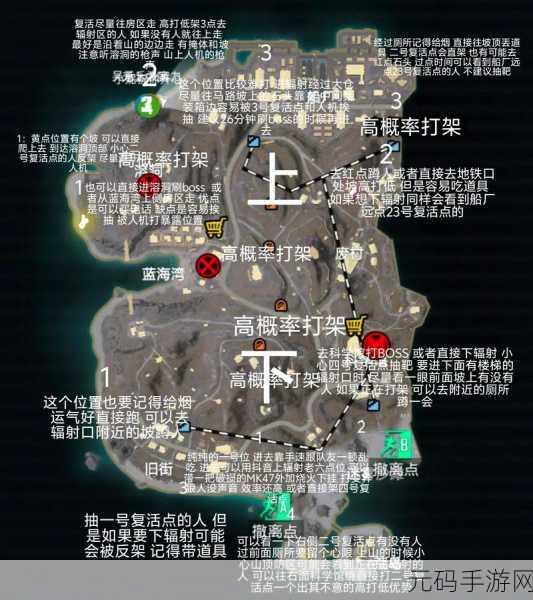 和平精英P城刚枪生存降落地点解析与高效率上分点推荐