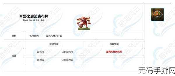 塞尔达传说王国之泪Amiibo掉落武器全揭秘