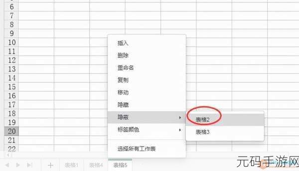 轻松搞定!Excel 被隐藏行的取消秘籍