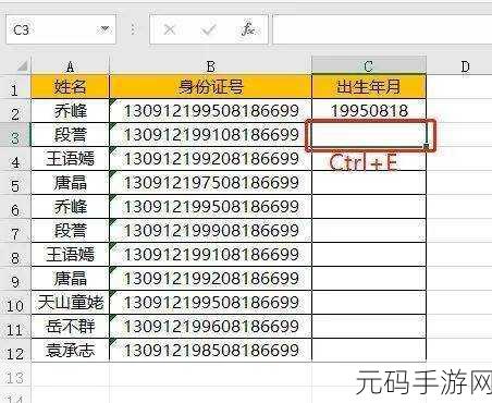 轻松搞定!Excel 身份证号前批量加字母秘籍