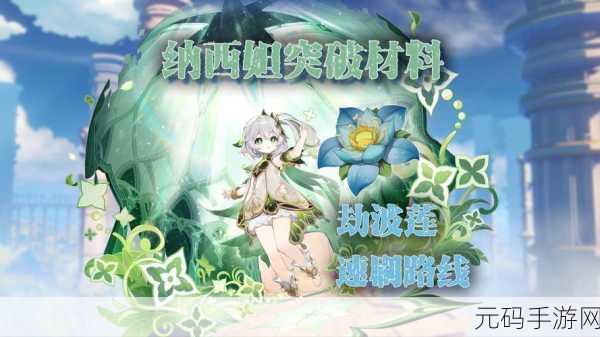原神纳西妲突破材料揭秘，究竟是月莲还是劫波莲？