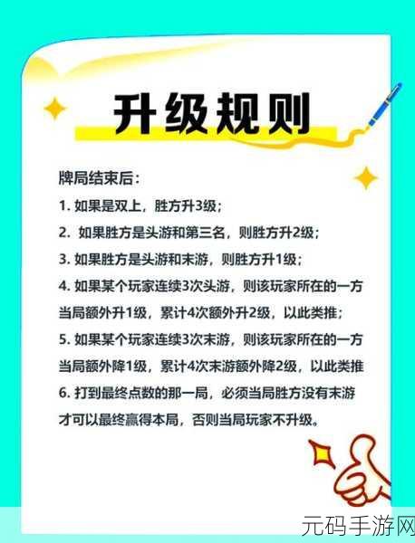 掼蛋游戏级别与积分规则全解析