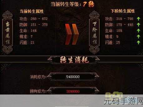 原始传奇手游转生系统深度解析