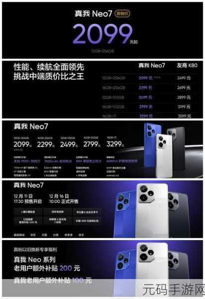 真我 Neo7 续航大揭秘,电量究竟能撑多久?