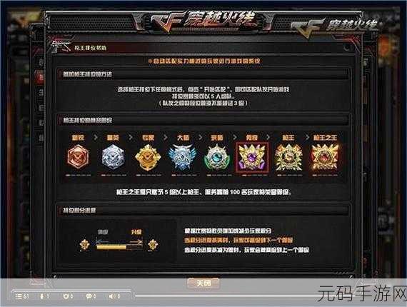 CF手游段位排行全解析,攀登荣耀之巅的阶梯