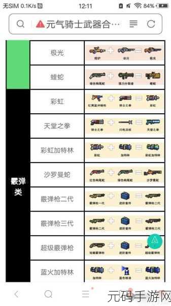 手游资讯指令,2024元气骑士合成表全面解析