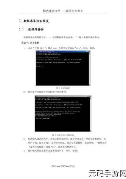 轻松掌握,Oracle 数据库备份秘籍大公开
