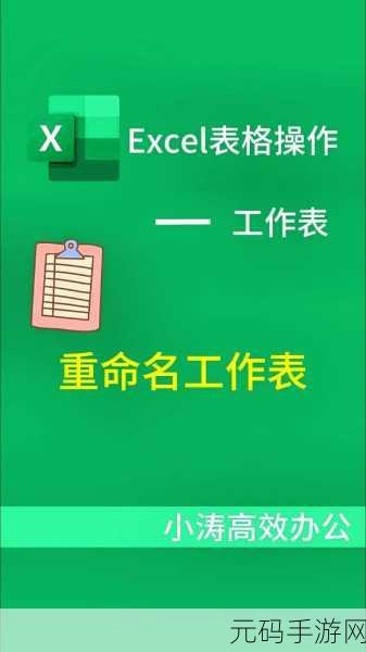 轻松掌握,Excel 工作表重命名秘籍