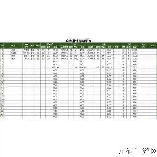 Excel 制作进销存表的秘籍大公开
