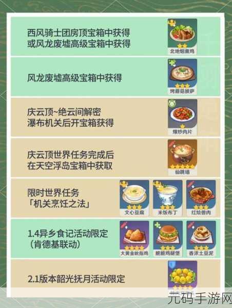 原神蒙德烤鱼食谱获取及烹饪全攻略