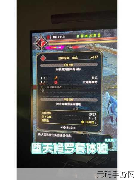 怪物猎人OL,角龙套属性详解与实战应用深度剖析