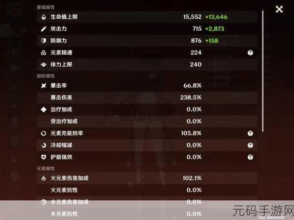 原神角色白值攻击力深度解析,构成要素与计算方法全面揭秘