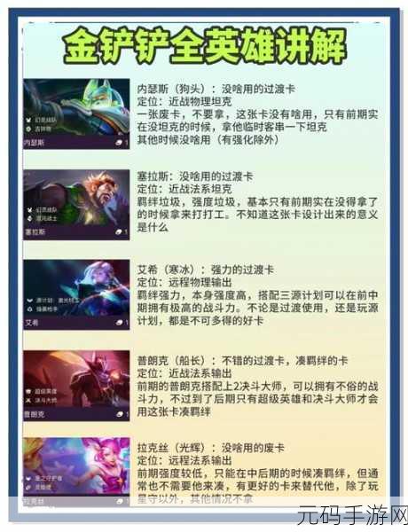 金铲铲之战，金碧卡莎阵容深度攻略与实战解析