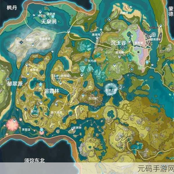 原神提瓦特地图全貌揭秘,探索无尽之境,开启全新冒险篇章