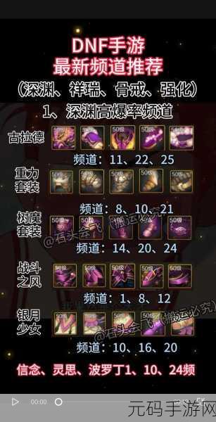DNF手游资讯,52级剑圣手镯选择指南