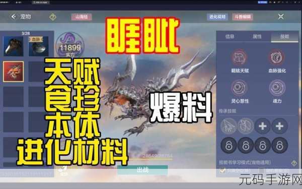 妄想山海幼年速蜥龙成长秘籍，解锁幼年期进阶攻略