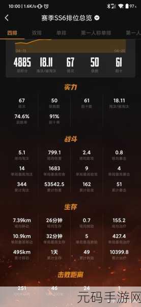 和平精英KD值详解，精准计算你的战斗实力