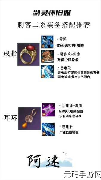 剑灵45级刺客首饰选择全攻略,轻松成为战场上的暗影