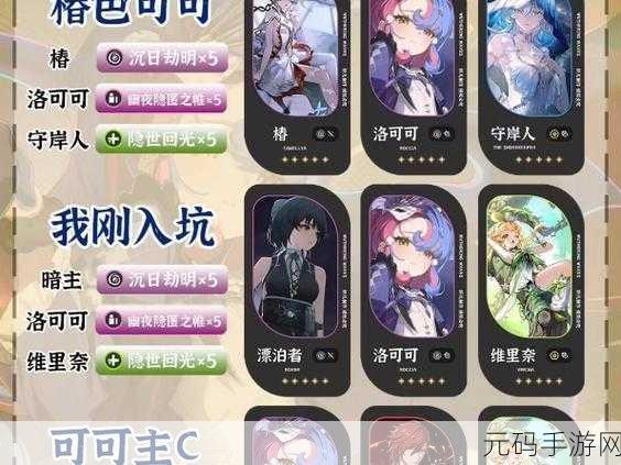 鸣潮洛可可队伍搭配深度解析及成员推荐指南
