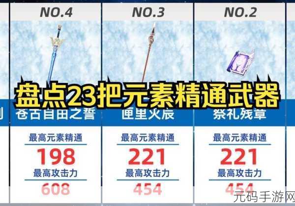 手游资讯，原神元素精通属性深度解析