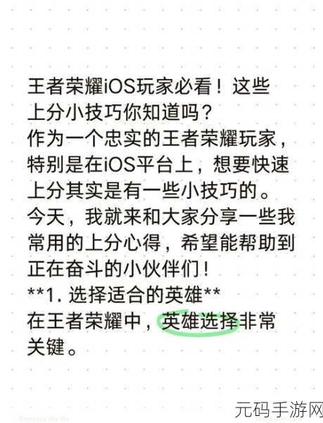 王者荣耀全新战法秘籍发布,决胜千里不再是梦!