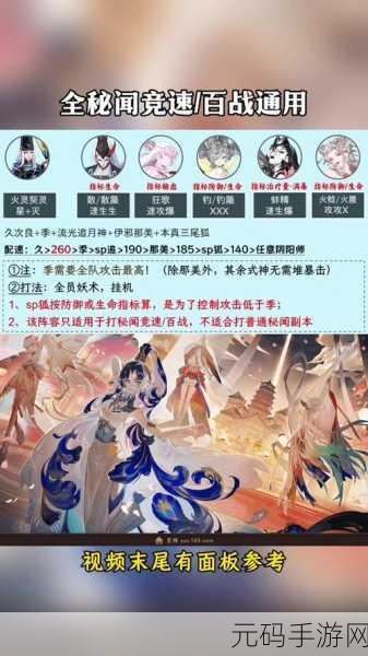 阴阳师手游2025年最新版本最强阵容揭秘