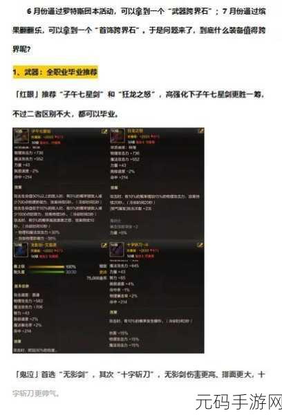 DNF普雷装备搭配详解，首饰与特殊装备的多样化选择