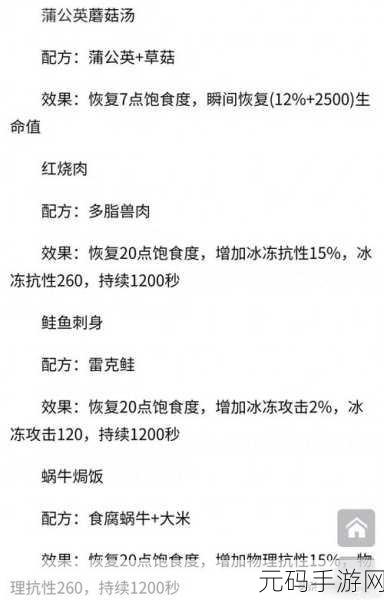 幻塔甜蜜惊魂夜，神秘食谱配方大揭秘与美食制作全攻略