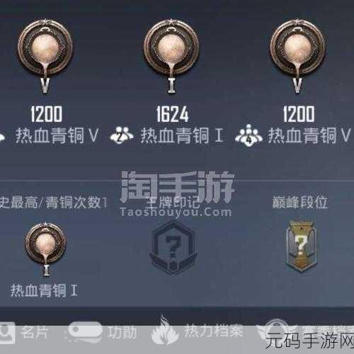绝地求生手游,青铜至征服者的荣耀晋级之路