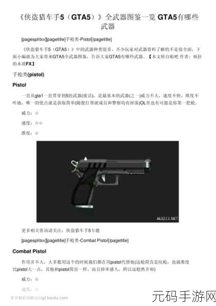 GTA5玩家必看，揭秘铁尼武器获取全攻略